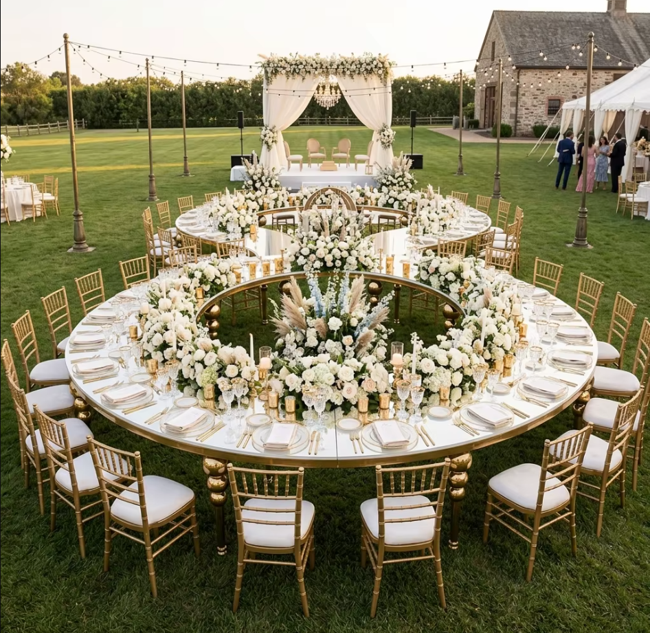Luxury Wedding / Serpentine Table